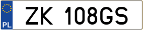 Trailer License Plate
